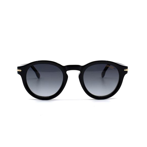 NEW CARRERA 306/S BLACK GREY GRADIENT ROUND AUTHENTIC SUNGLASSES - Picture 2 of 12